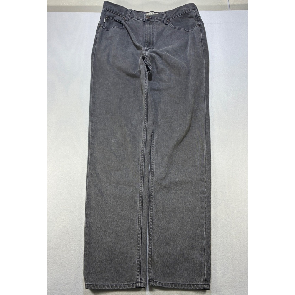 L.L.Bean Classic Fit Denim Jeans Mens 34x34 Faded Black Straight Leg 220626